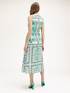 Midi dress with foulard pattern image number 1