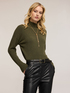 Ribbed viscose turtleneck sweater image number 0