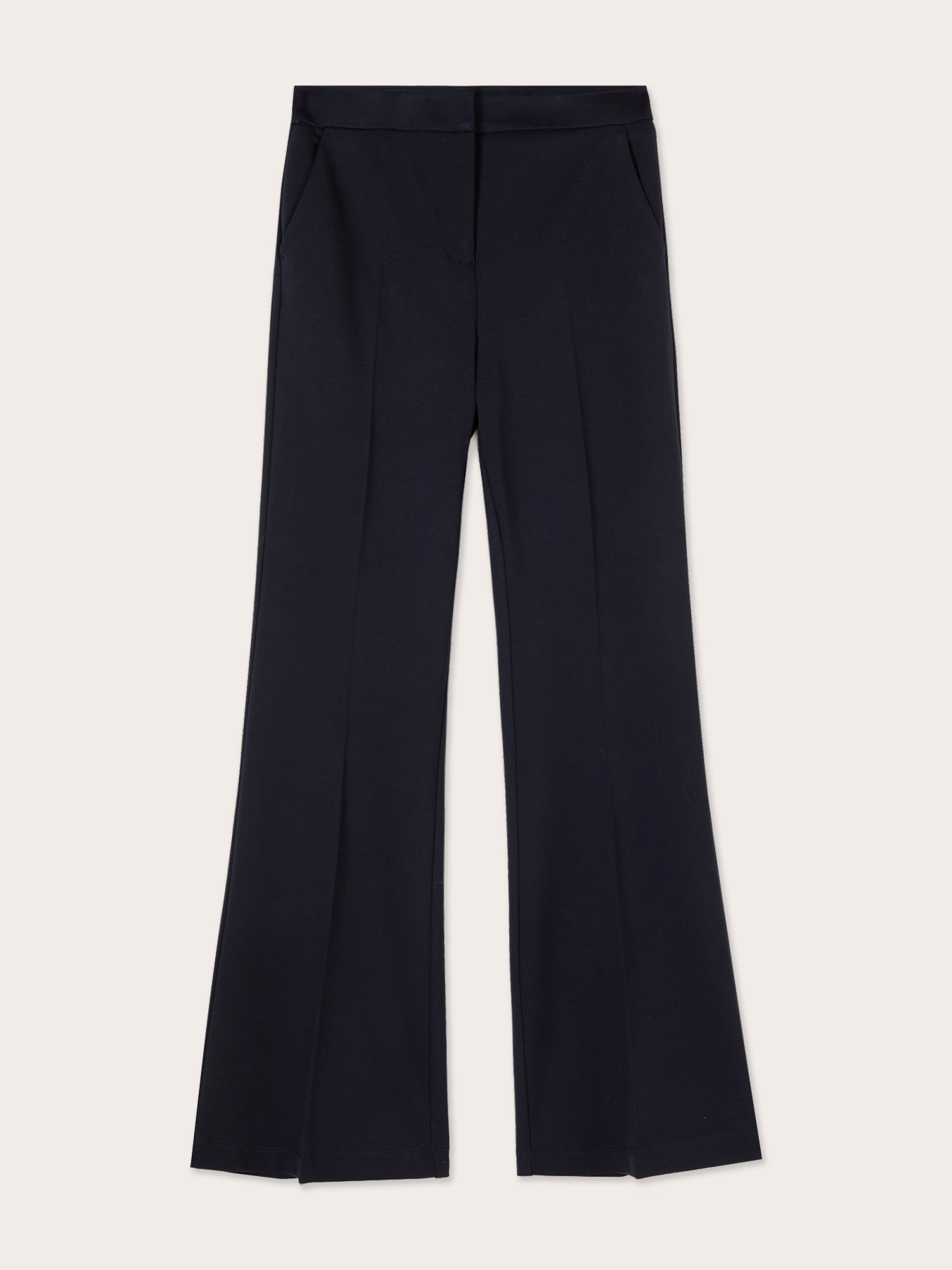 Flare pants in milano stitch image number 4