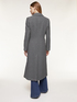 Long lurex cloth double-breasted coat image number 1