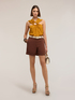 Shorts de mezcla de lino con dobladillo image number 2