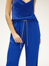 Flowing palazzo trousers with jewel drawstring image number 3