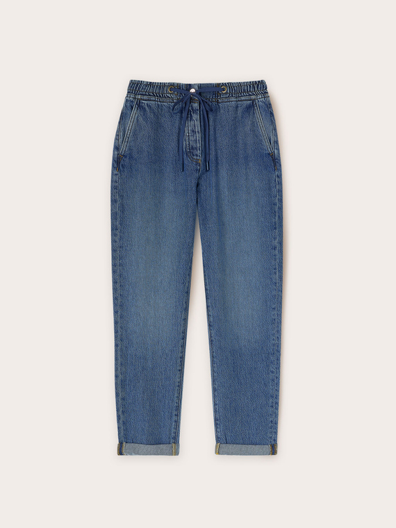 Slouchy-Jeans aus Lyocell-Mischung