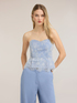 Lace bustier top image number 2
