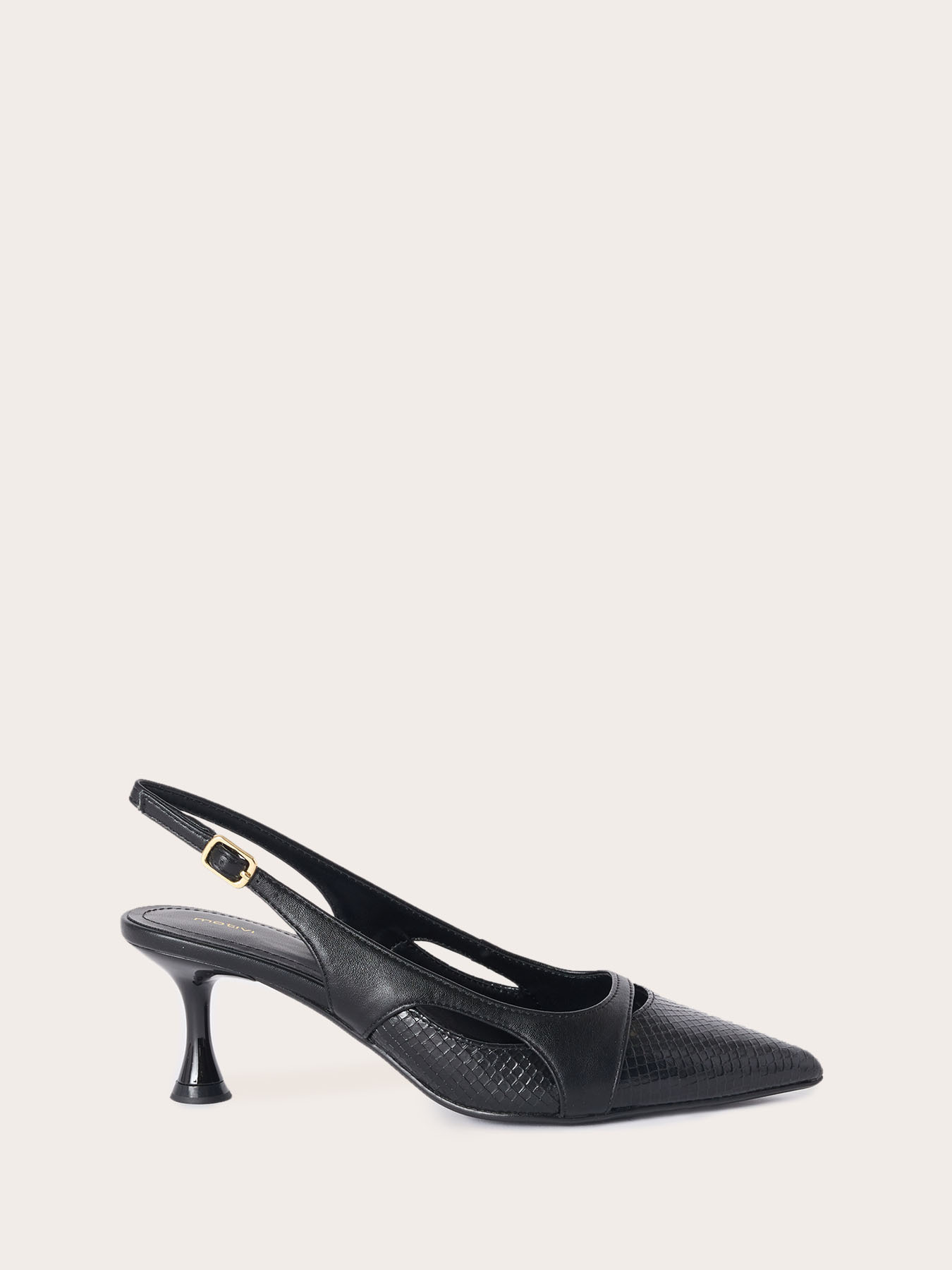 Slingback pumps with spool heel image number 1