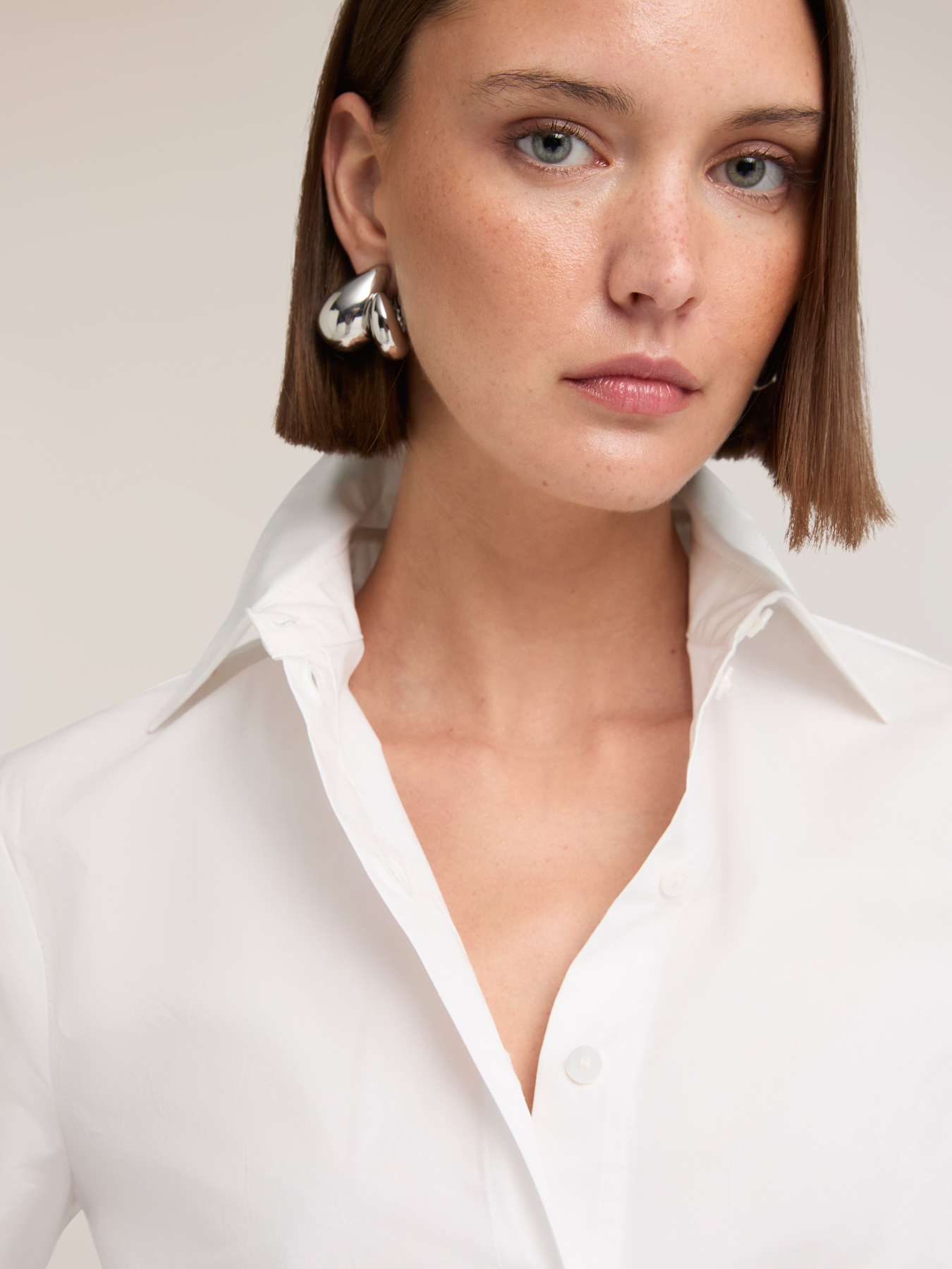 Boxy poplin shirt image number 3