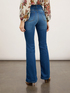 Flared jeans with button feature image number 1