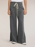 Pantaloni palazzo in jersey con bande a righe image number 2