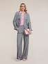 Prince of Wales check palazzo trousers image number 0