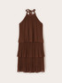 Kurzes Plissee-Kleid mit Volants image number 4
