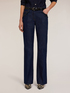 Flare-Jeans mit aufgestickten Steinchen image number 0