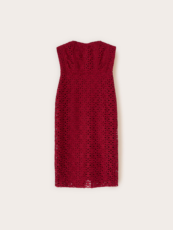 Macram&eacute; lace sheath dress
