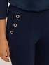 Pantaloni regular cu model de ochiuri image number 3