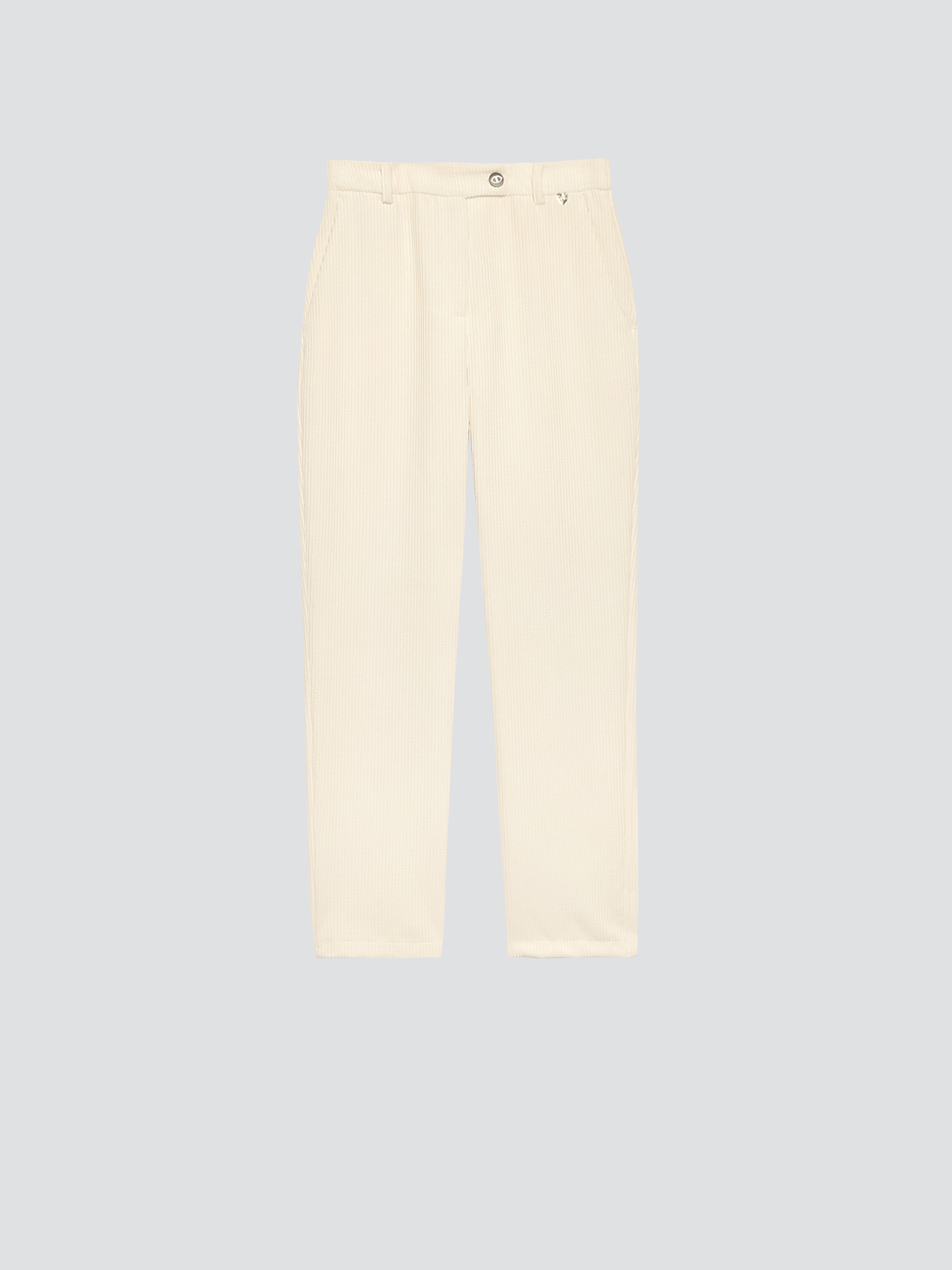 Pantaloni regular in velluto a coste image number 3