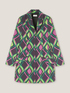 Chaqueta estilo «robe manteau» con estampado geométrico image number 4
