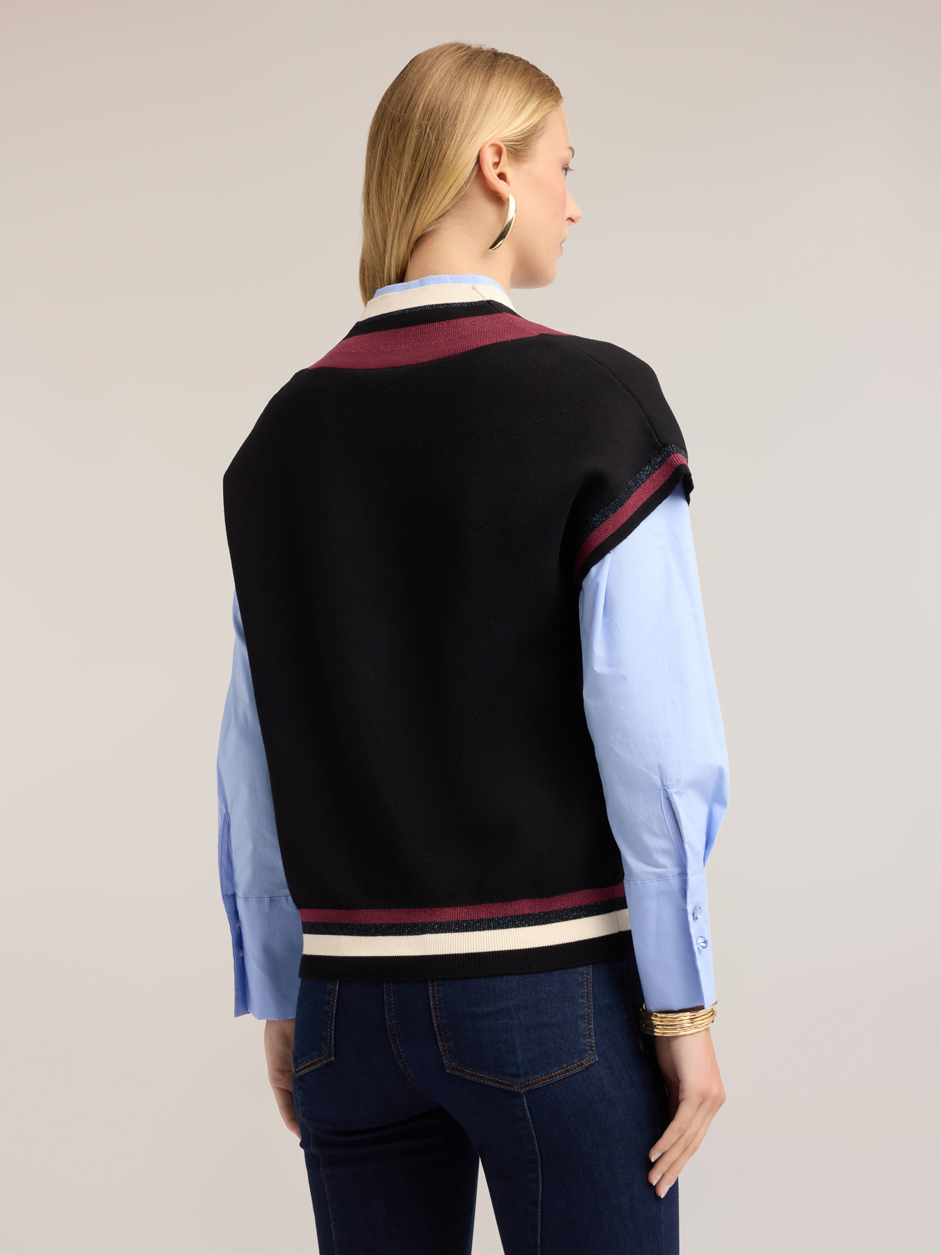 Oversize-Strickpullover aus Viskosemischung mit Bord&uuml;ren image number 1