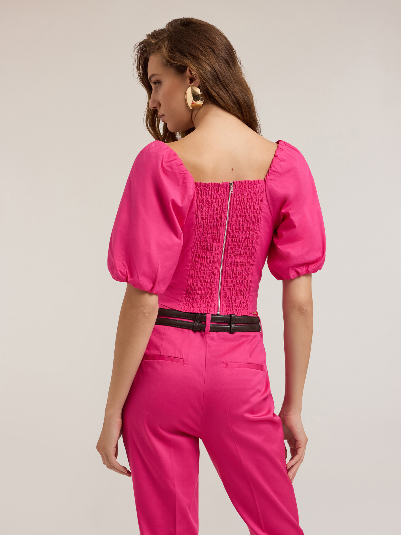 Top con mangas globo image number 1