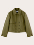Kurzer Doppelreiher-Trenchcoat aus Baumwollmischung image number 4