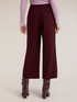 Cropped trousers in mixed wool fabric image number 1