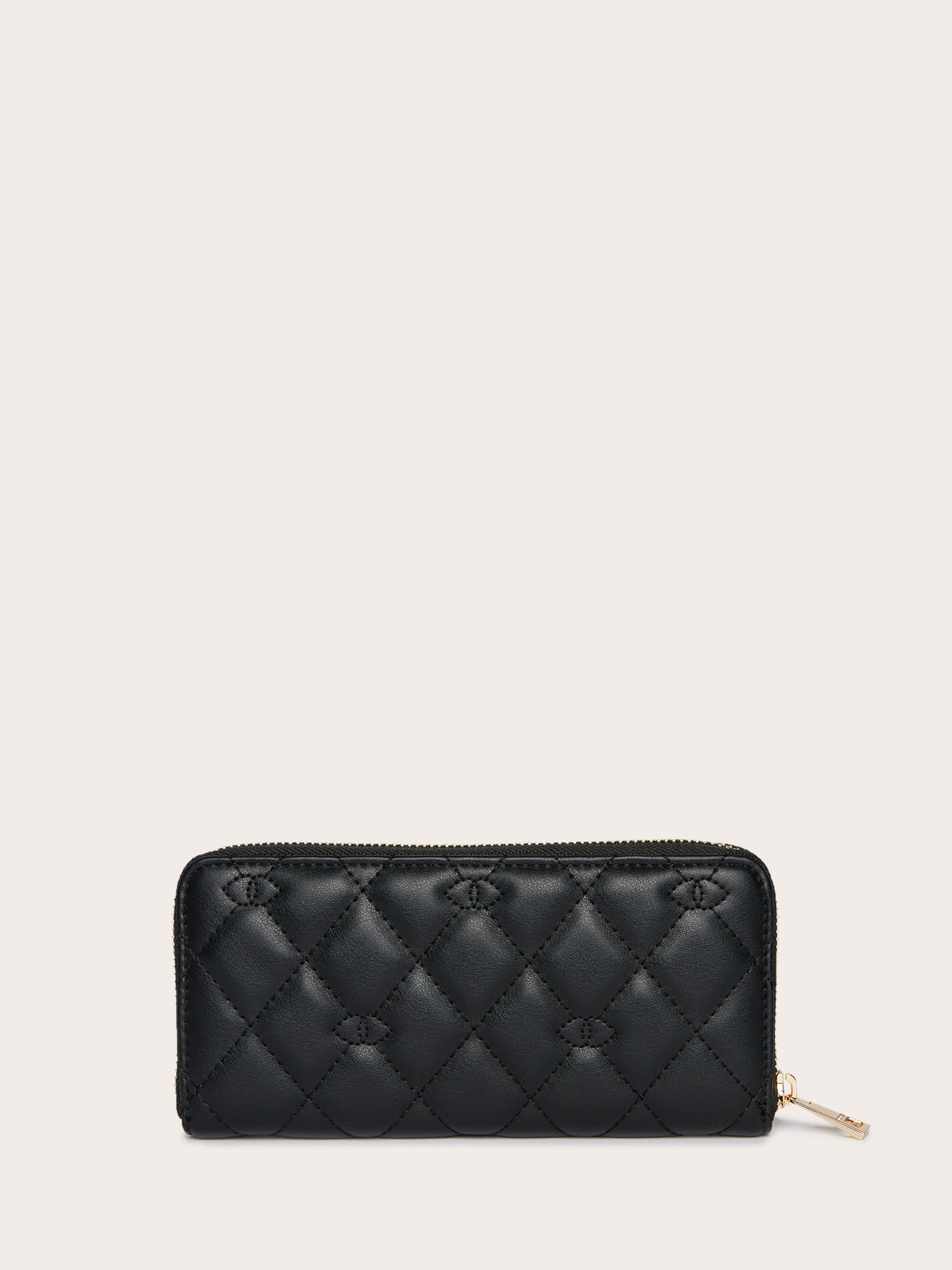 Portefeuille matelass&eacute; avec fermeture &eacute;clair sur tout le pourtour image number 1