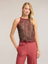 Top en tricot fin viscose flamm&eacute; image number 0