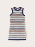 A-line crochet knit dress image number 4