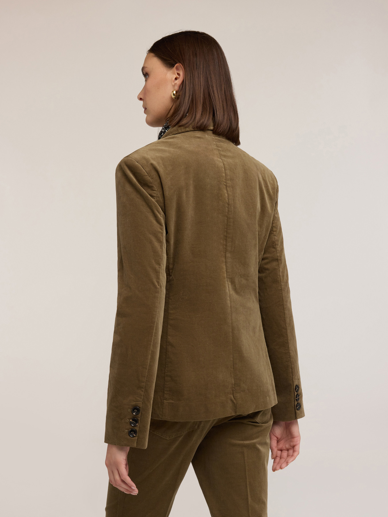 Blazer en velours c&ocirc;tel&eacute; de coton image number 1