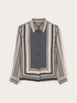 Chemise en satin imprim&eacute; foulard image number 4