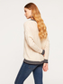 Angora blend cable pattern sweater image number 1