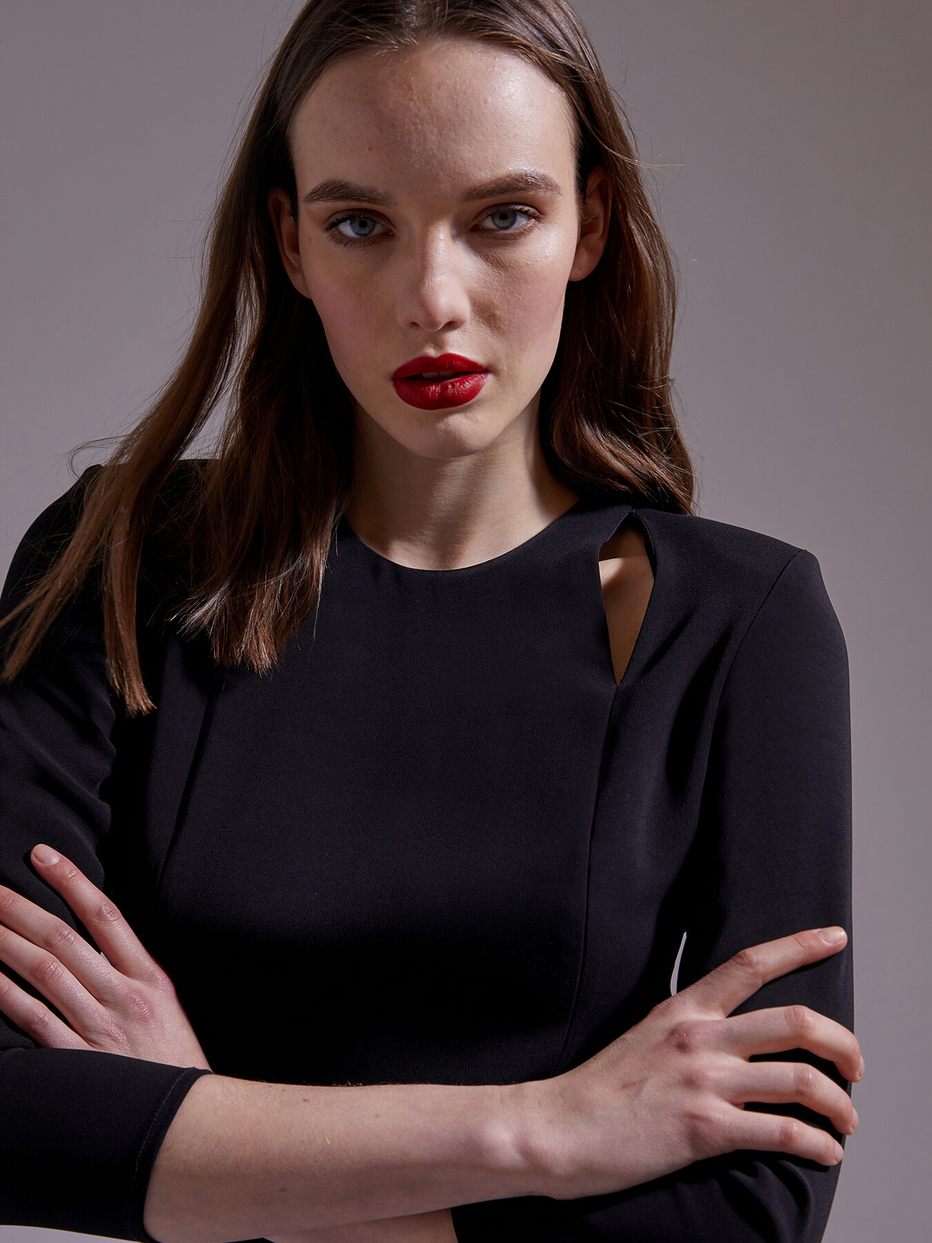 Vestido de tubo en cady image number 2