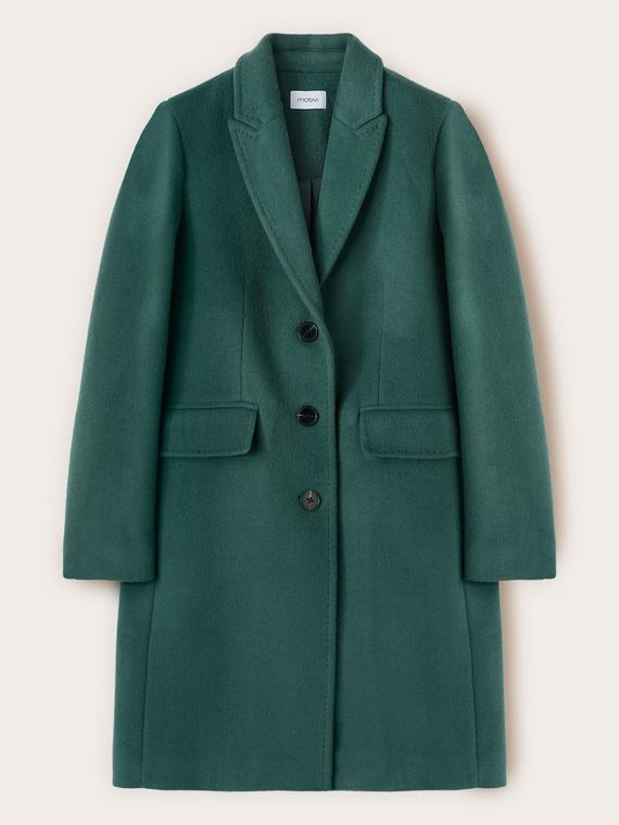 Cappotto in misto lana ammagliato