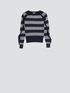 Striped sweater with ruching image number 3