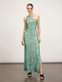 Long one-shoulder full sequin dress image number 2