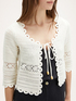 Crochet knit cardigan image number 2