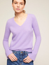Angora blend V-neck sweater image number 2
