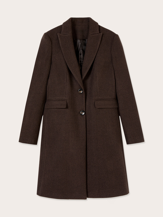 Cappotto lungo monopetto