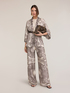 Satin kimono with print image number 3
