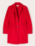 Single-breasted wool blend cloth coat image number 4