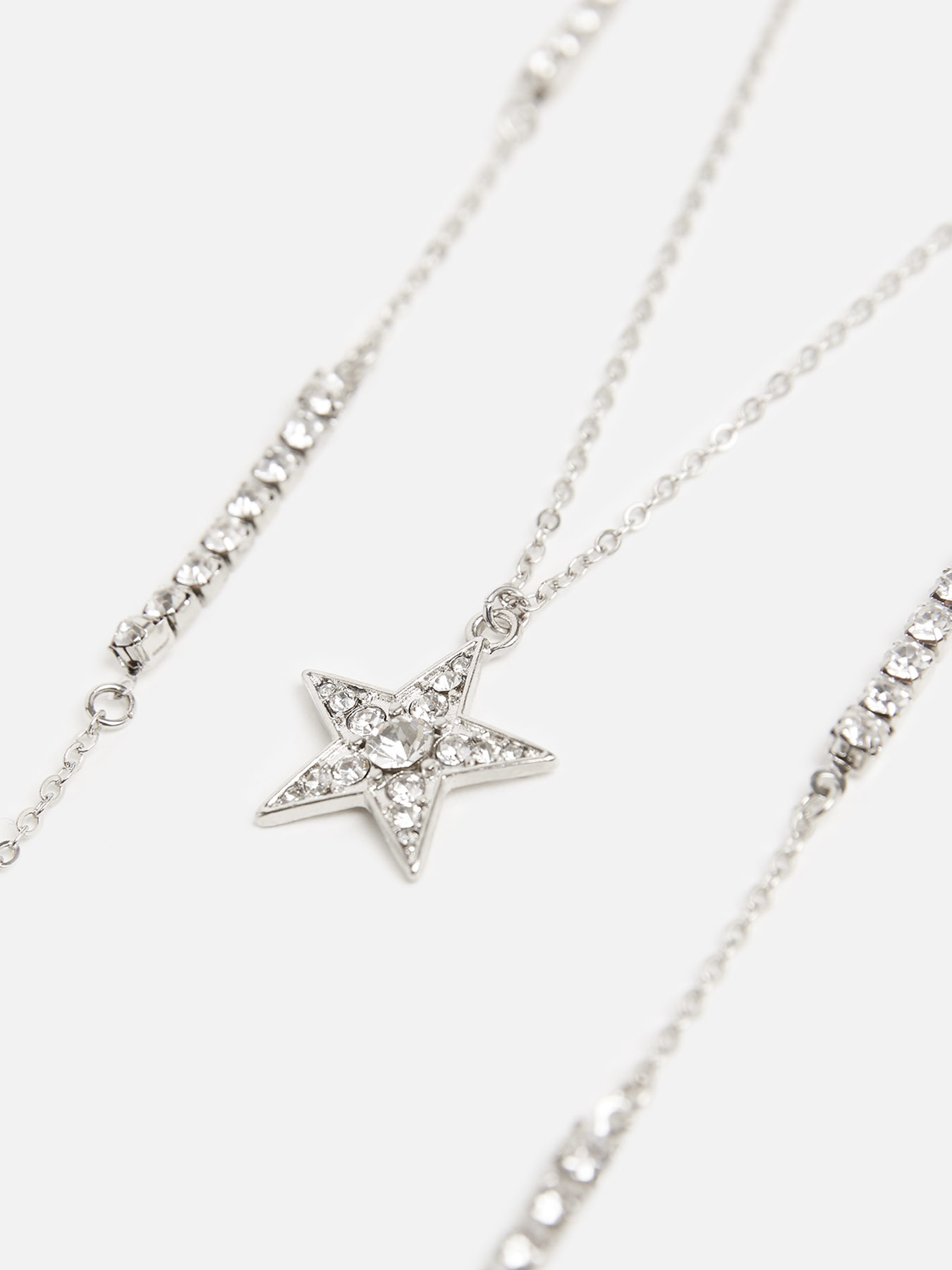 Collana multifilo con ciondoli a stella image number 1