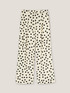 Pantalones anchos de satén con estampado de lunares image number 4