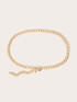 Metallic chain belt image number 1