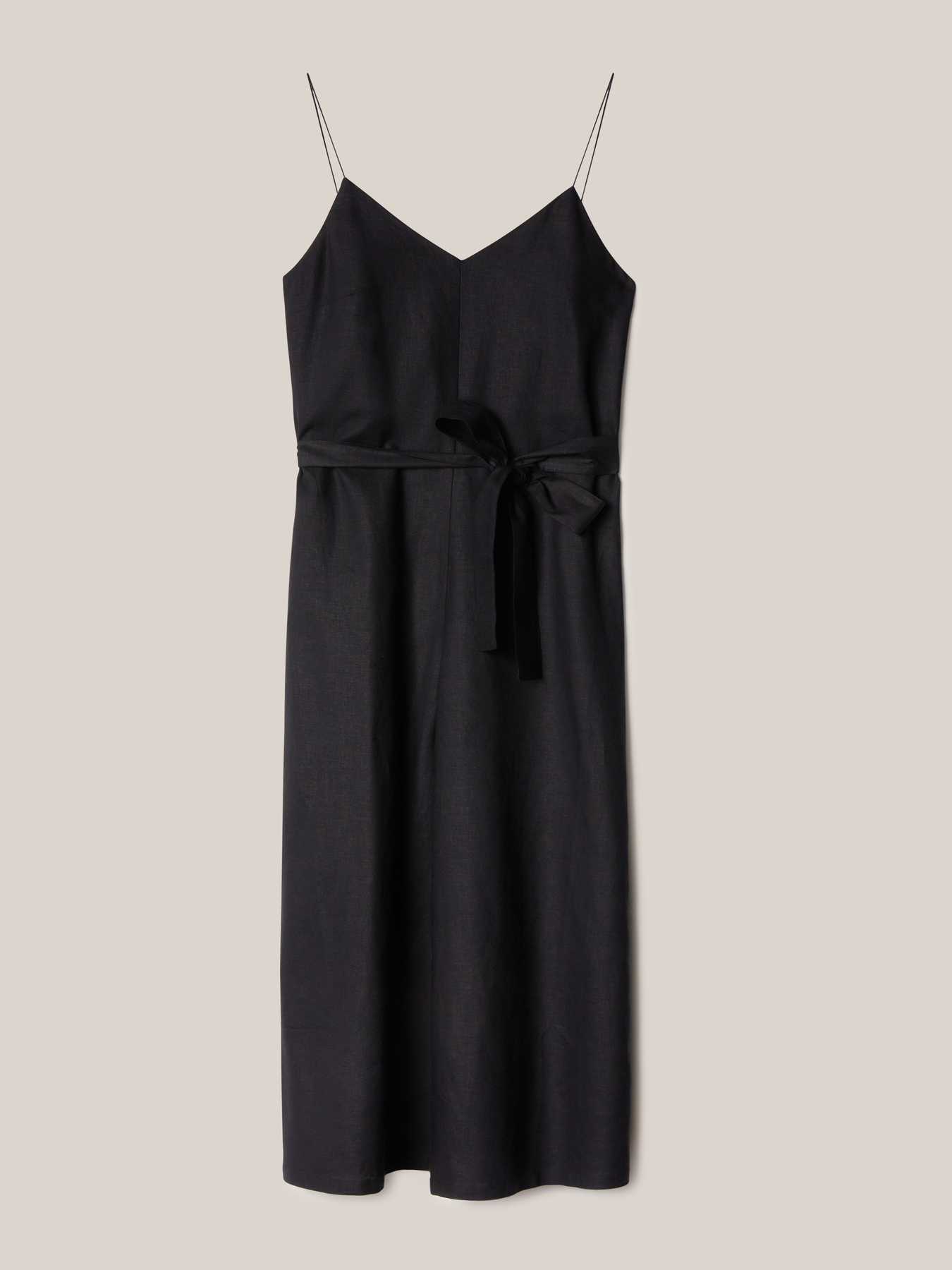 Tuta cropped in lino viscosa image number 3