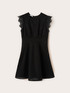 Vestito flare in sangallo con pizzo image number 4