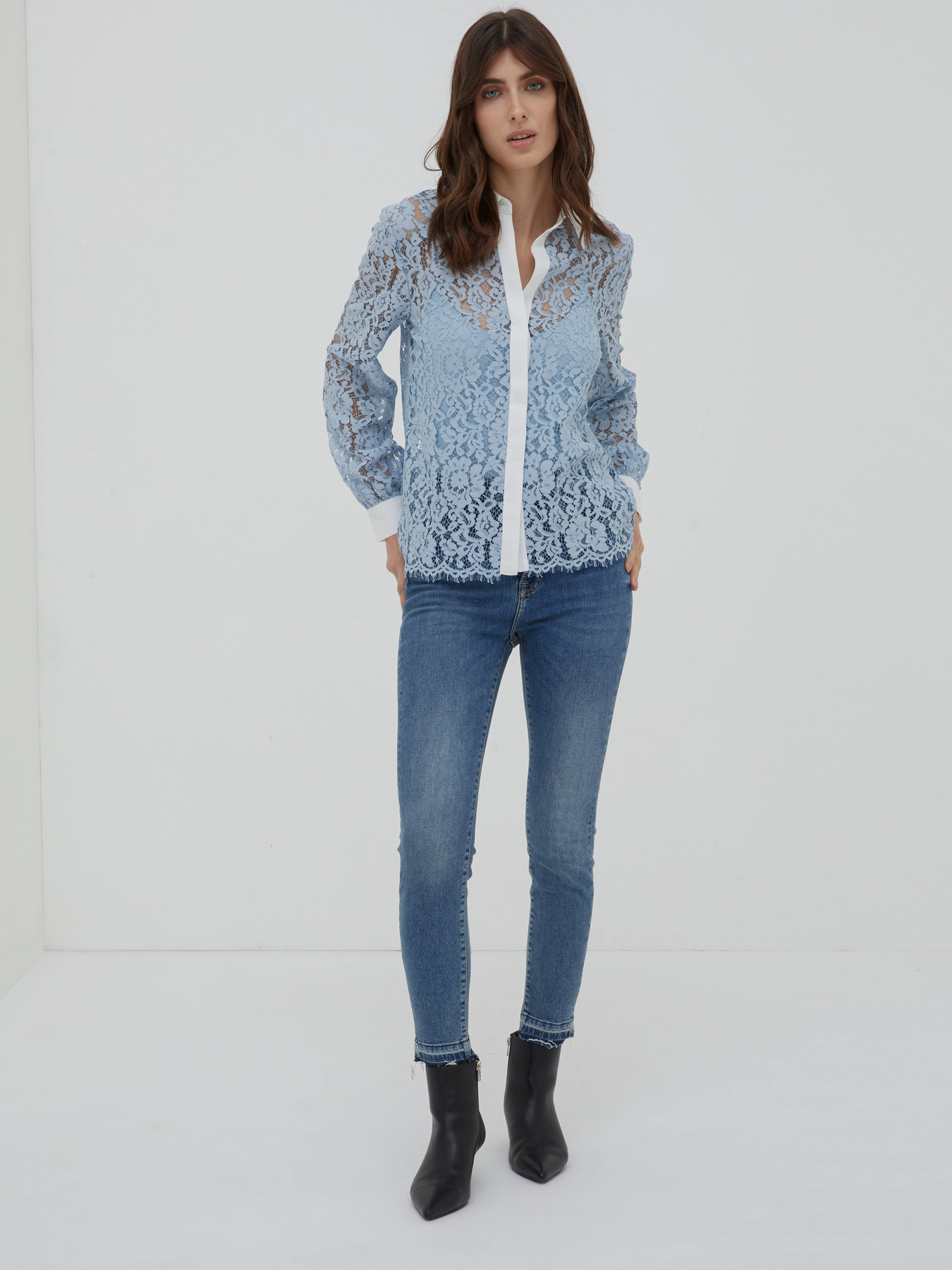 Camicia in pizzo macramè image number 1