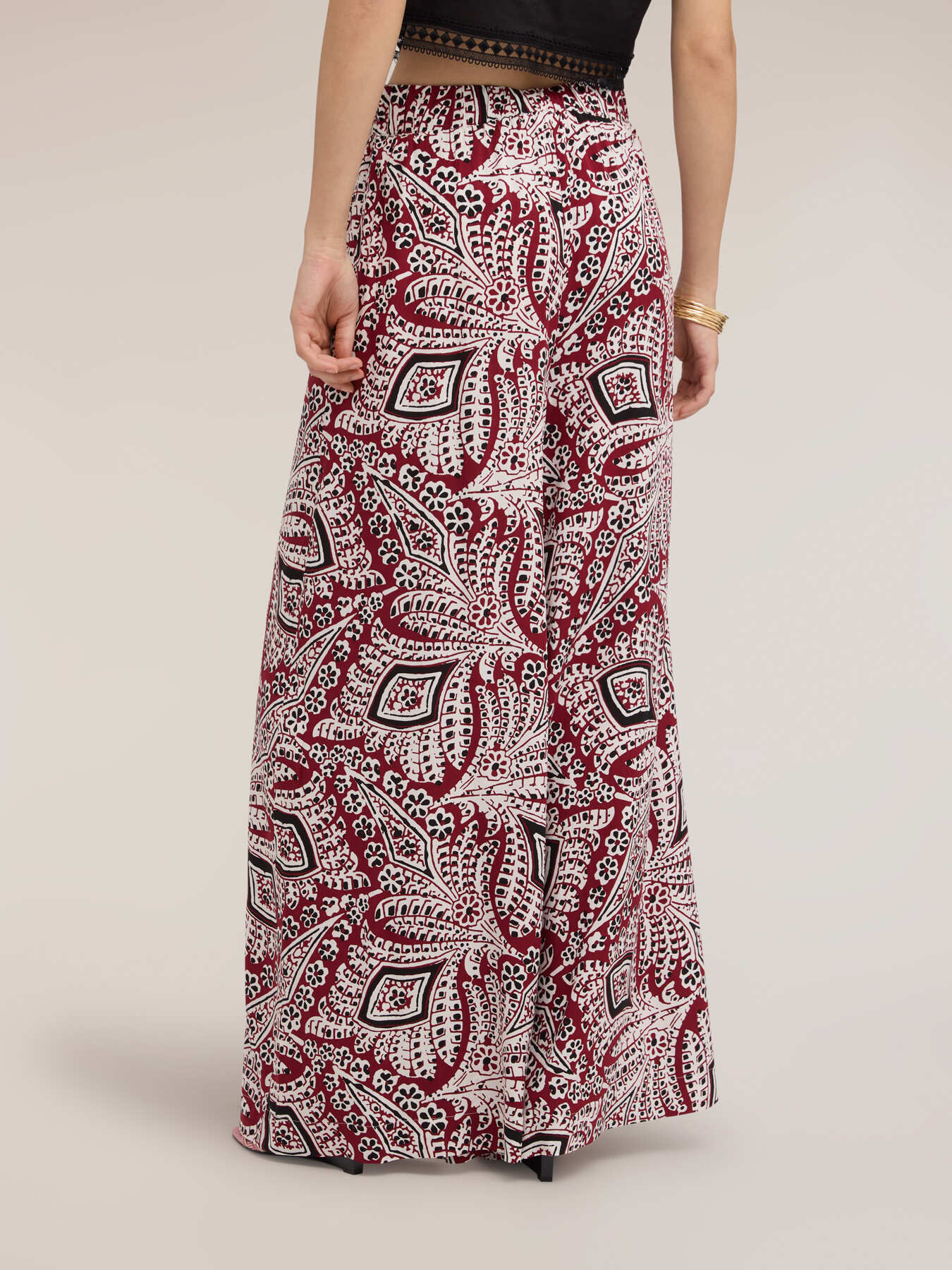 Palazzo pants with print image number 1