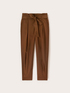 Hose aus Popeline mit Paper-Bag-Bund image number 4