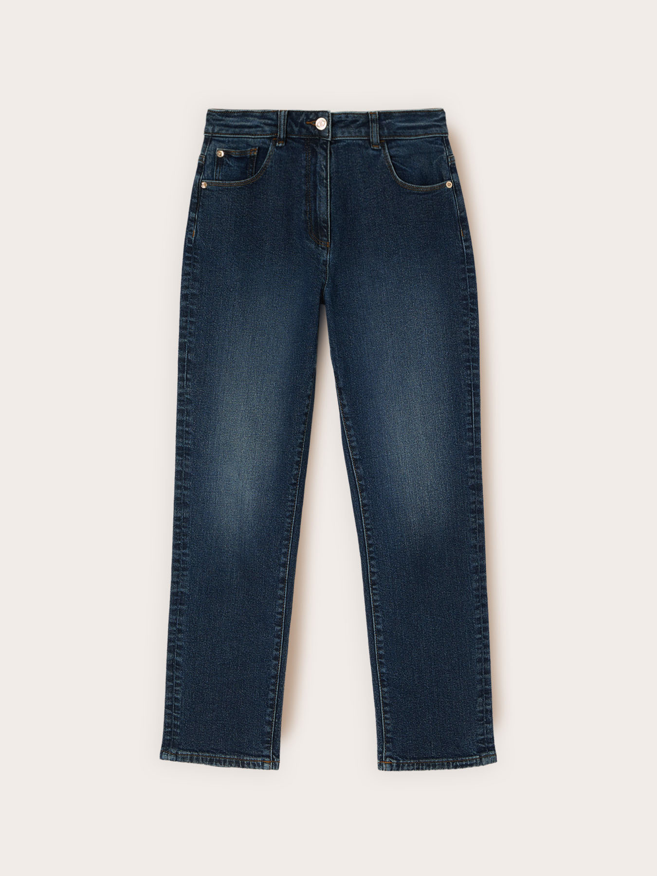Jean mum fit taille haute image number 4