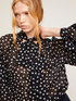 Oversize-Bluse mit Polka-Dot-Print image number 2