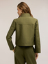 Double-breasted short trench coat in cotton blend image number 1