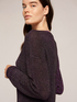 Maglia scollo a barca in filato misto lurex image number 2